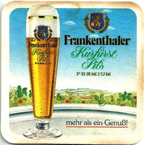 frankenthal ft-rp franken kurfrst 1a (quad185-l bierglas)